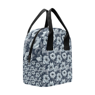 Anemone Pattern Print Design AM09 Insulated Lunch Bag