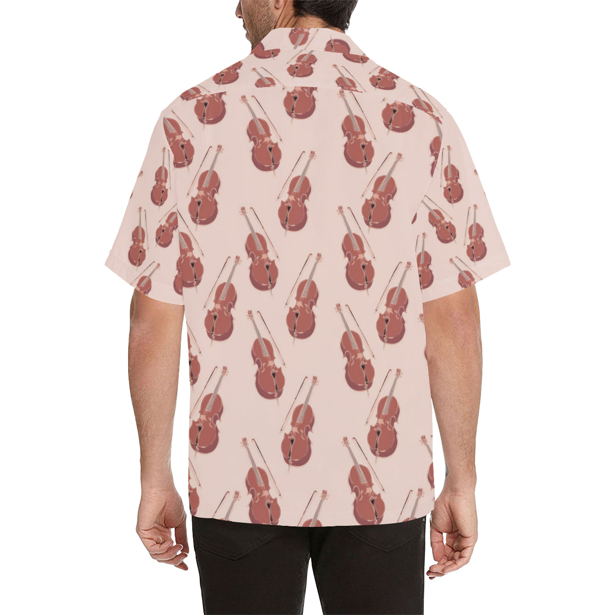 Cello Pattern Print Design 03 Men's Hawaiian Shirt
