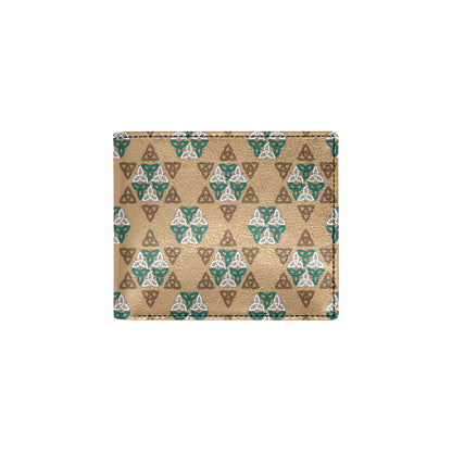Celtic Pattern Print Design 08 Men's ID Card Wallet