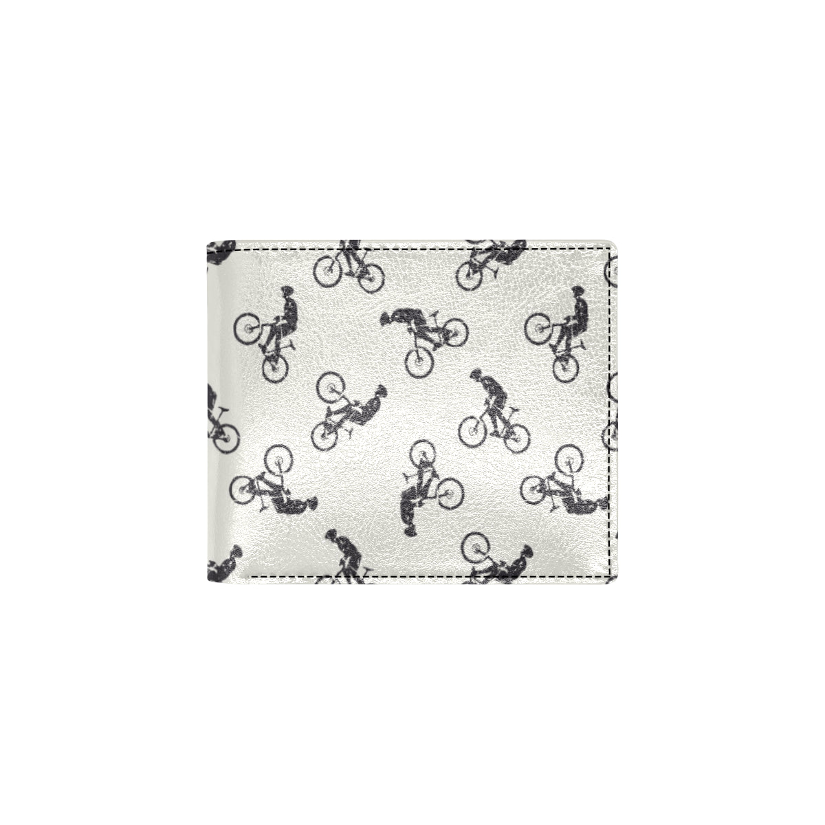 Mountain bike Pattern Print Design 01 Men's ID Card Wallet
