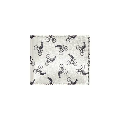 Mountain bike Pattern Print Design 01 Men's ID Card Wallet