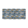 Dachshund Pattern Print Design 012 Men's ID Card Wallet