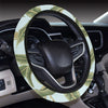 Banana Leaf Pattern Print Design BL03 Steering Wheel Cover with Elastic Edge