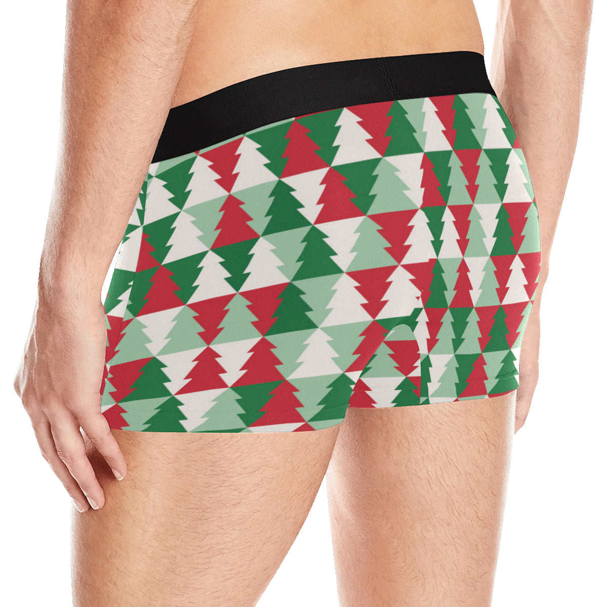 Christmas Tree Pattern Print Design 01 Men's Boxer Briefs