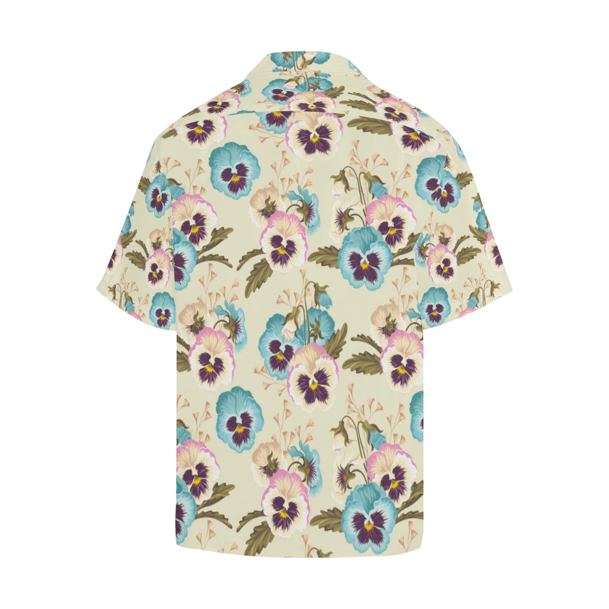 Pansy Pattern Print Design A02 Men's Hawaiian Shirt