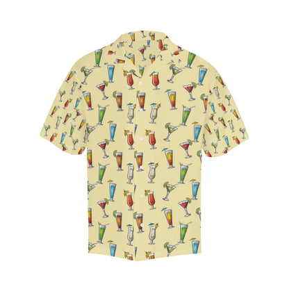Cocktail Pattern Print Design 02 Men's Hawaiian Shirt