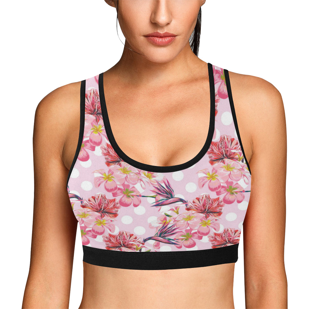 Bird Of Paradise Pattern Print Design BOP011 Sports Bra