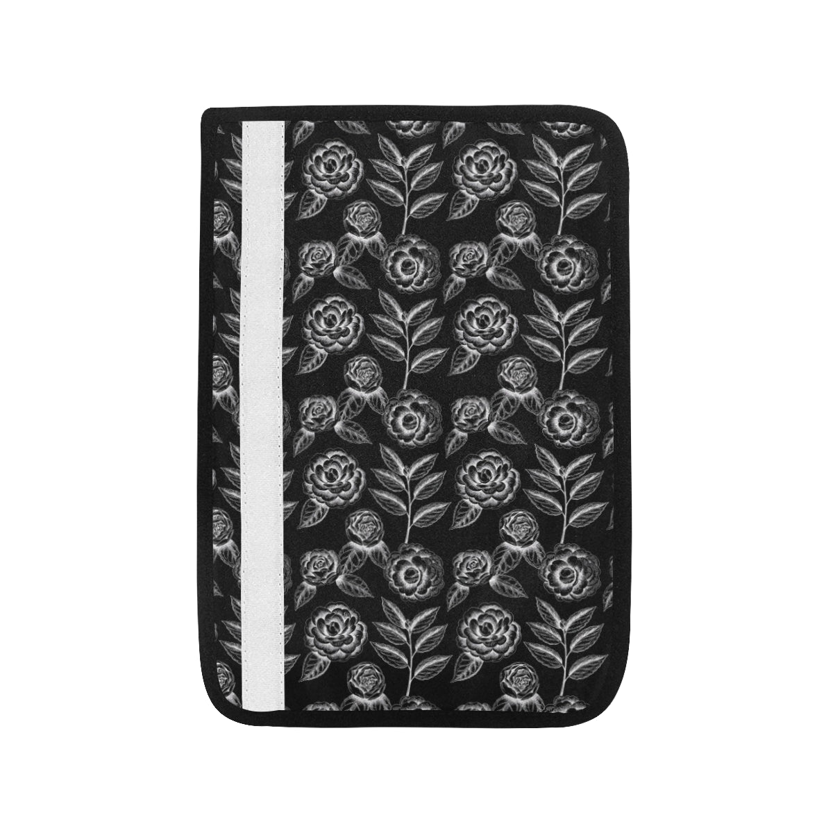 Camellia Pattern Print Design 02 Car Seat Belt Cover