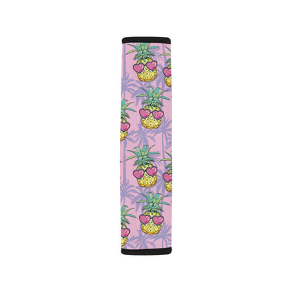 Pineapple Pattern Print Design PP06 Car Seat Belt Cover