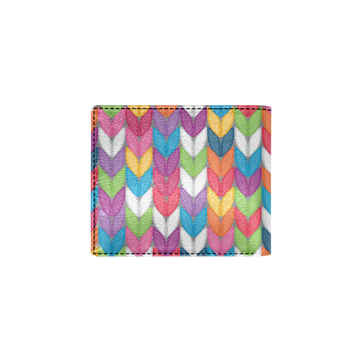 Knit Pattern Print Design 01 Men's ID Card Wallet