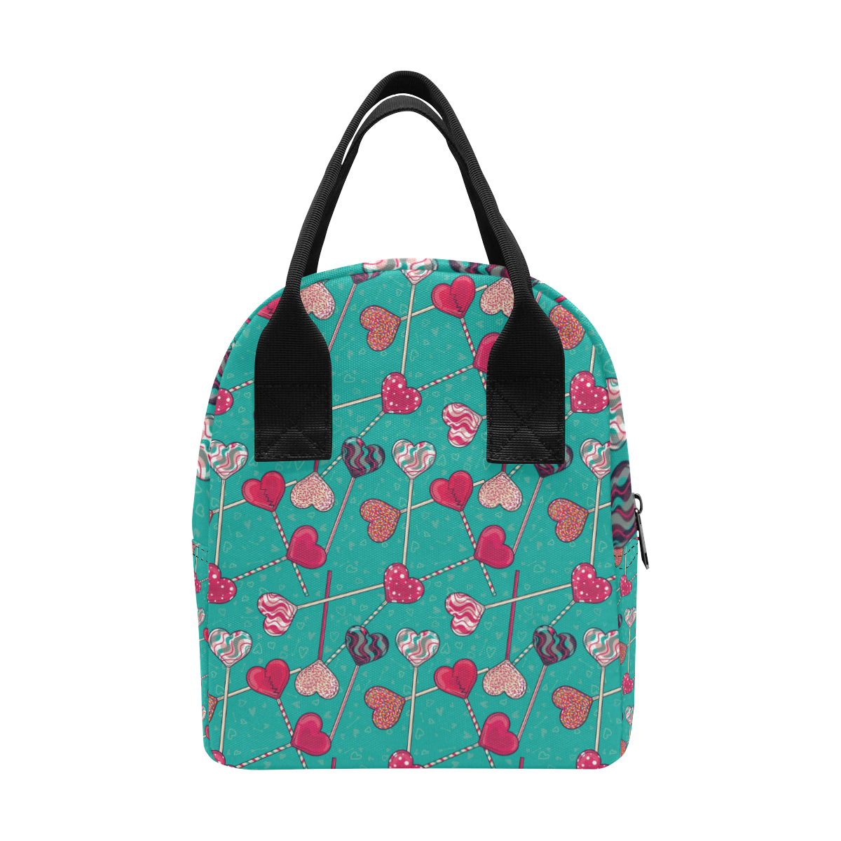 Lollipop Pattern Print Design LL01 Insulated Lunch Bag