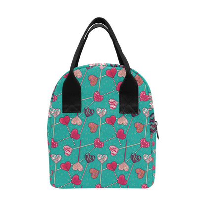 Lollipop Pattern Print Design LL01 Insulated Lunch Bag