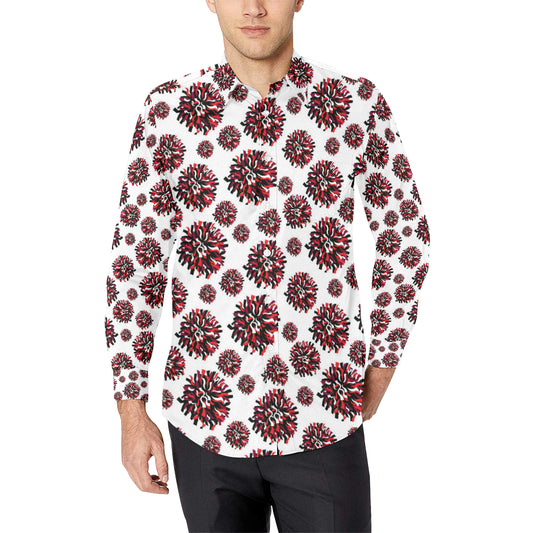Cheerleader Pattern Print Design 01 Men's Long Sleeve Shirt