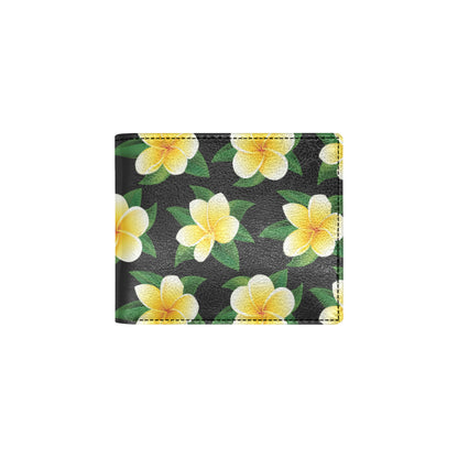 Plumeria Pattern Print Design A03 Men's ID Card Wallet