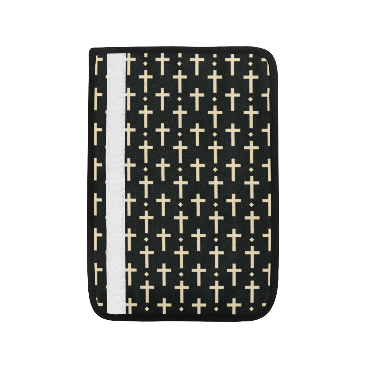 Cross Pattern Print Design 03 Car Seat Belt Cover