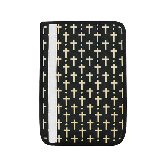 Cross Pattern Print Design 03 Car Seat Belt Cover