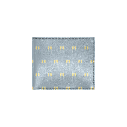 Champagne Pattern Print Design 03 Men's ID Card Wallet