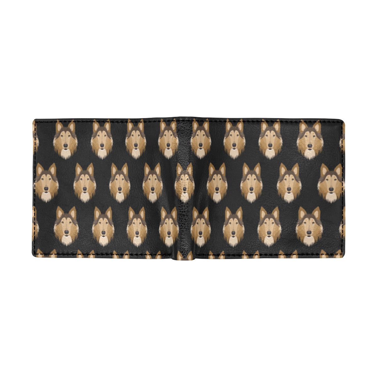 Collies Pattern Print Design 01 Men's ID Card Wallet