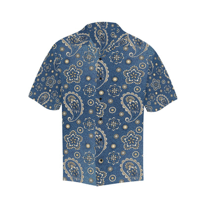 Jean Paisley Pattern Print Design 01 Men's Hawaiian Shirt