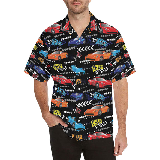 Racing Pattern Print Design A05 Men's Hawaiian Shirt