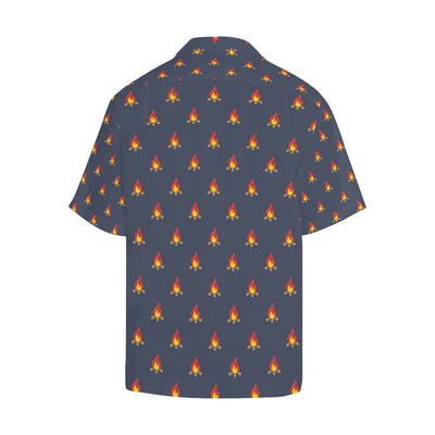 Campfire Pattern Print Design 02 Men's Hawaiian Shirt