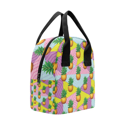 Pineapple Pattern Print Design PP05 Insulated Lunch Bag