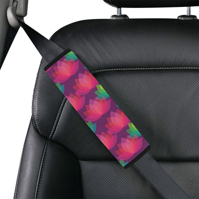 Lotus Pattern Print Design 02 Car Seat Belt Cover