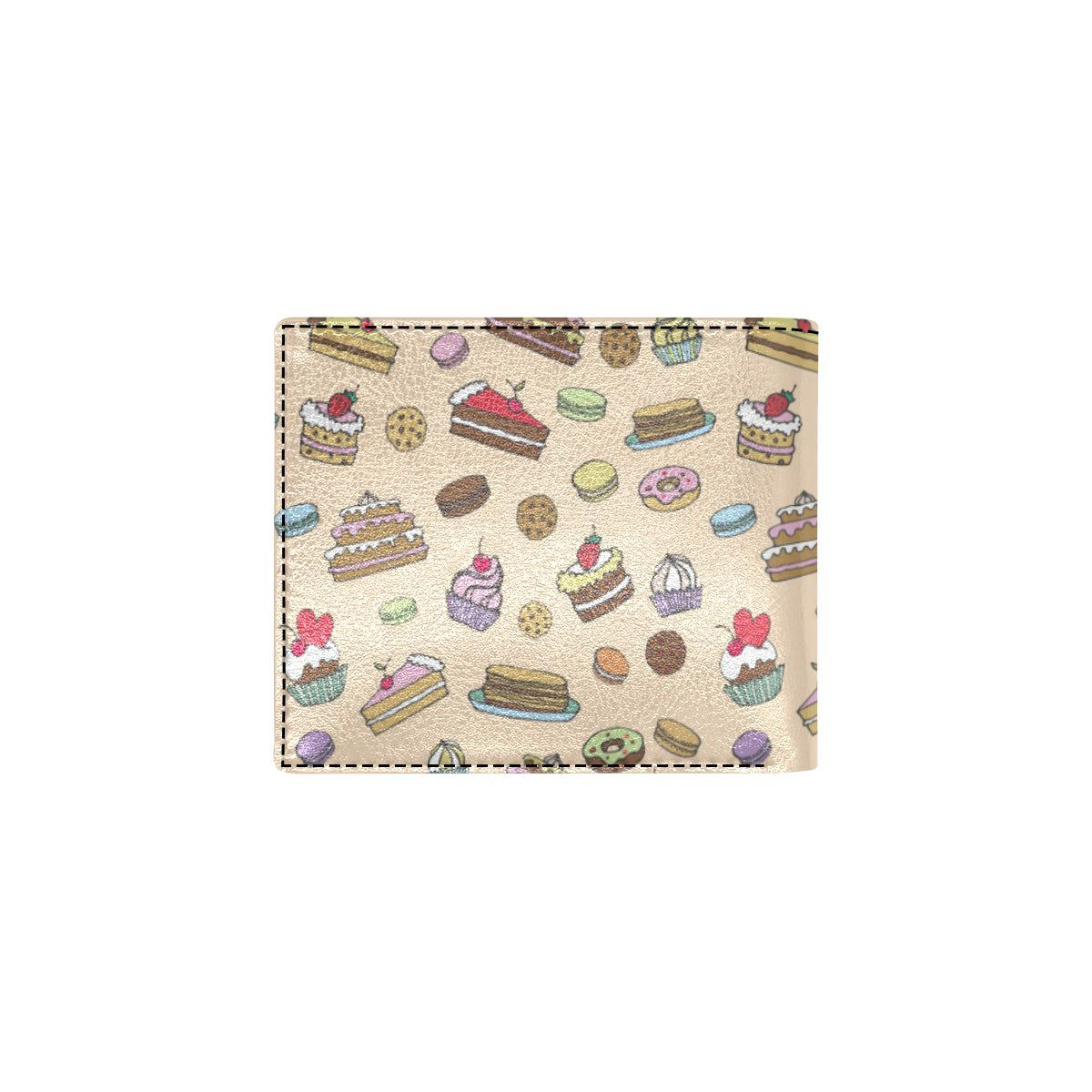 Cake Pattern Print Design 03 Men's ID Card Wallet