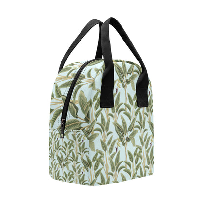 Banana Leaf Pattern Print Design BL03 Insulated Lunch Bag