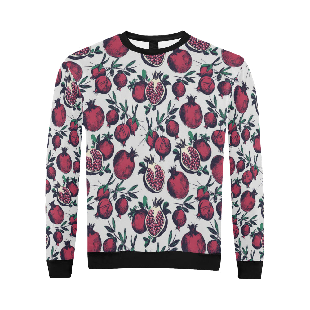 Pomegranate Pattern Print Design PG01 Men Long Sleeve Sweatshirt