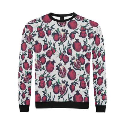 Pomegranate Pattern Print Design PG01 Men Long Sleeve Sweatshirt