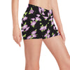 Morning Glory Pattern Print Design MG02 Yoga Shorts