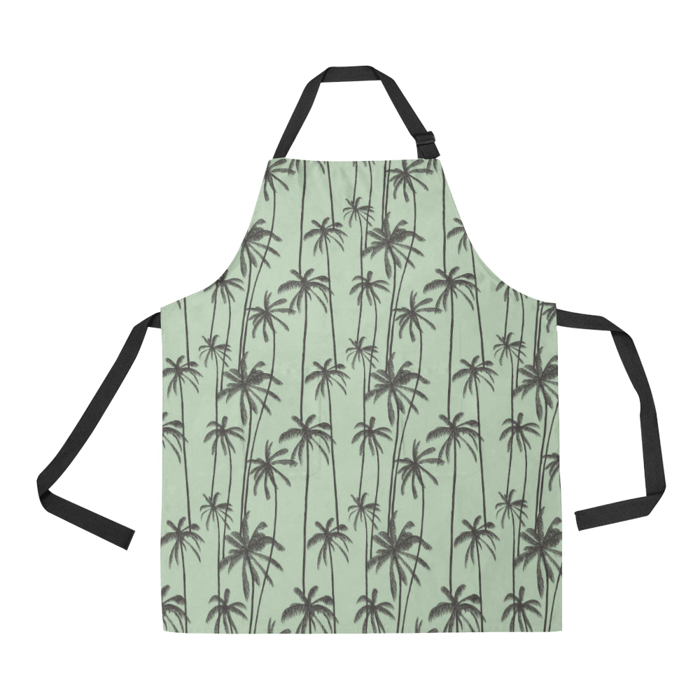 Palm Tree Pattern Print Design A04 Apron with Pocket