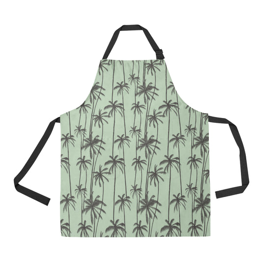 Palm Tree Pattern Print Design A04 Apron with Pocket