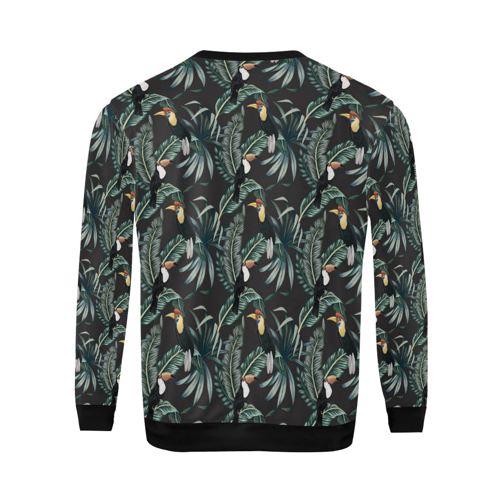 Rainforest Pattern Print Design RF06 Men Long Sleeve Sweatshirt