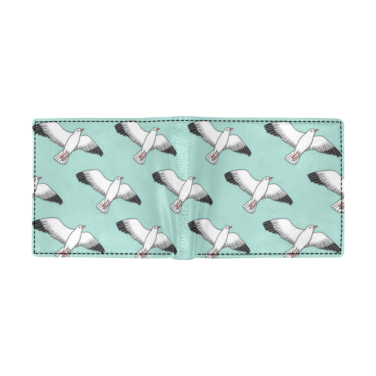 Pigeon Pattern Print Design 02 Men's ID Card Wallet