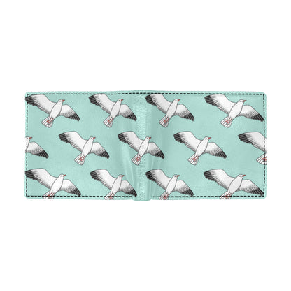 Pigeon Pattern Print Design 02 Men's ID Card Wallet