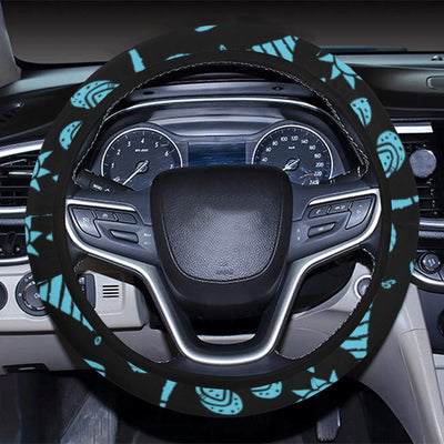 Beach Scene Pattern Print Design 03 Steering Wheel Cover with Elastic Edge