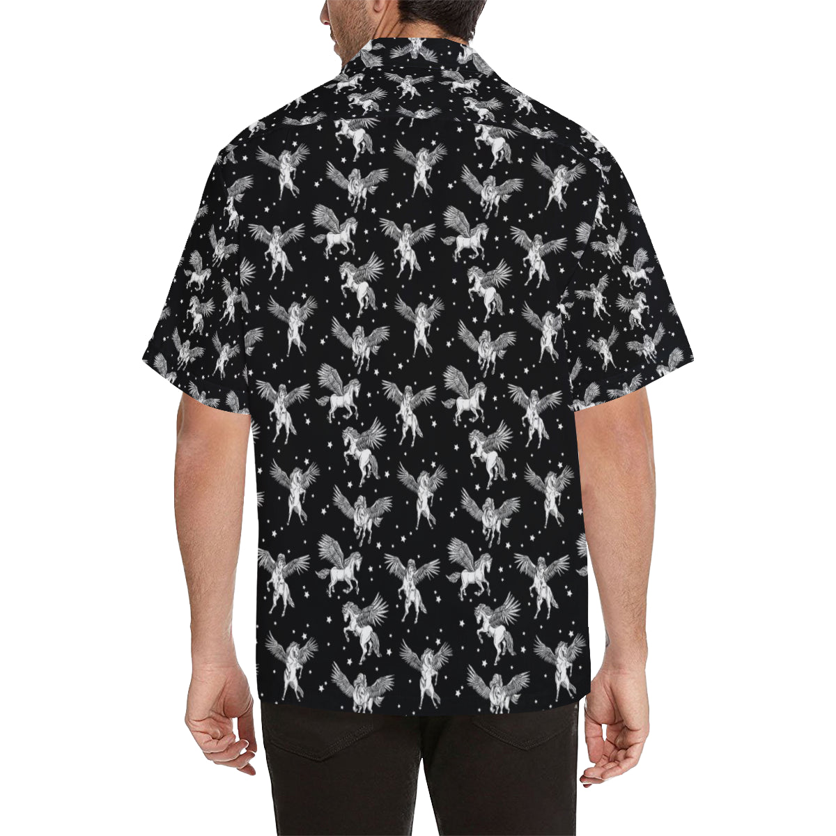 Pegasus Pattern Print Design 01 Men's Hawaiian Shirt
