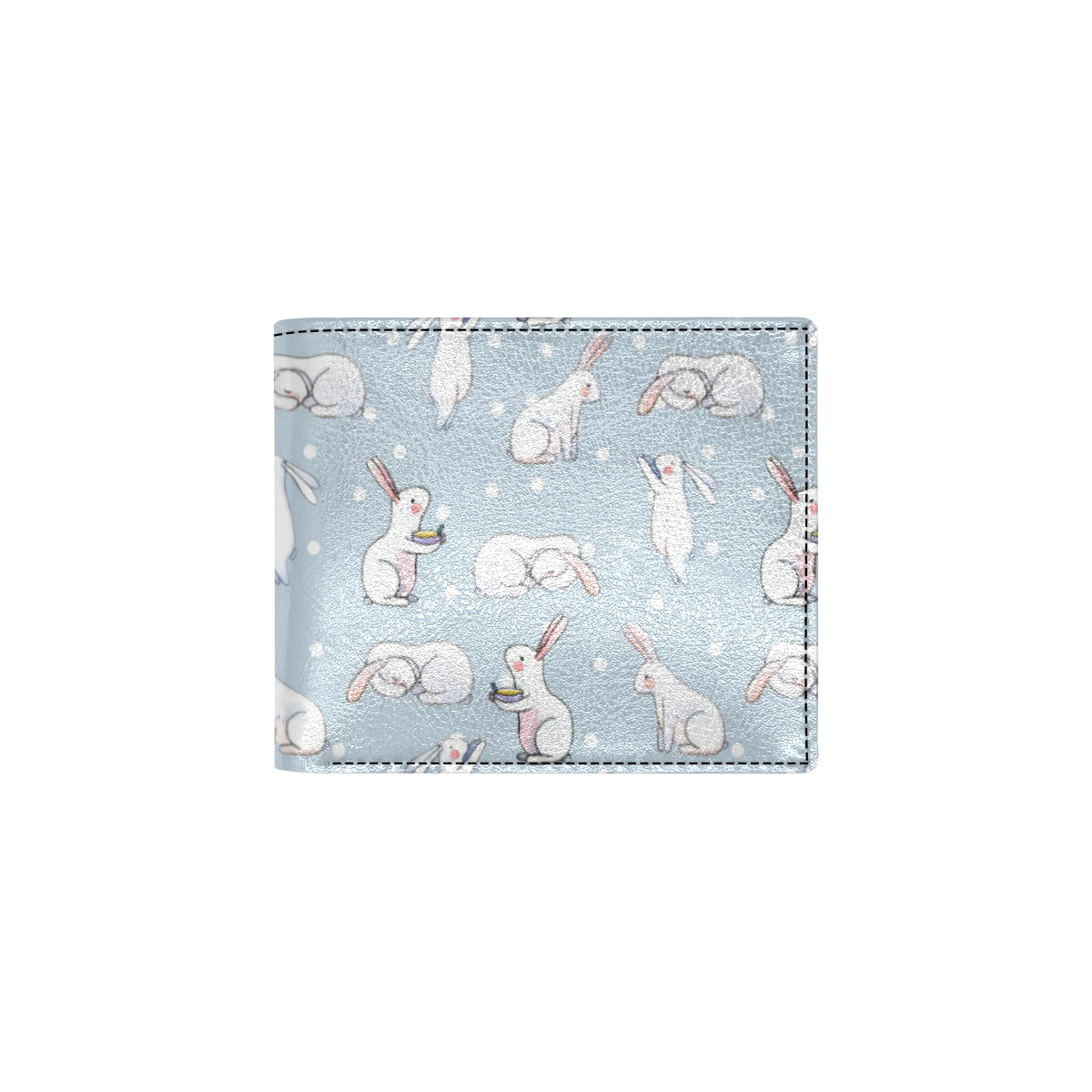 Rabbit Pattern Print Design RB06 Men's ID Card Wallet