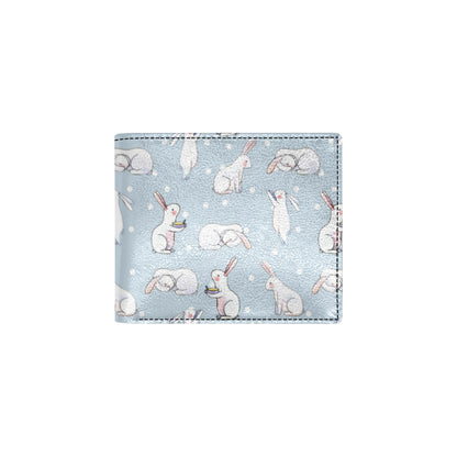 Rabbit Pattern Print Design RB06 Men's ID Card Wallet