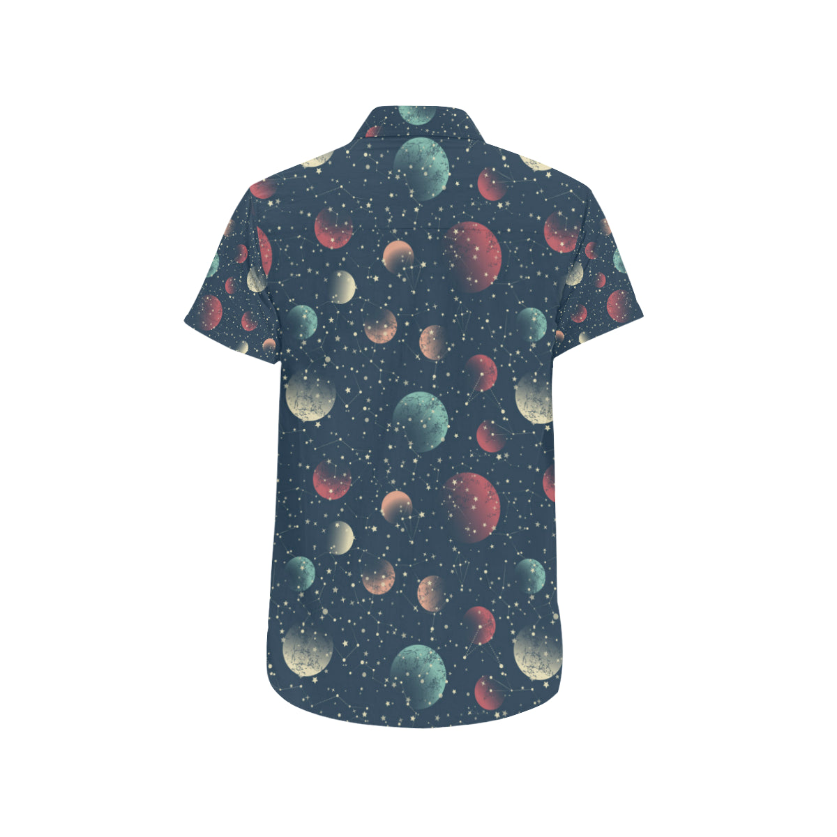 Cosmic Pattern Print Design 04 Men's Short Sleeve Button Up Shirt