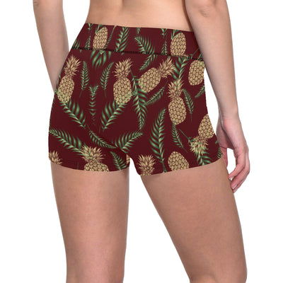 Pineapple Pattern Print Design PP013 Yoga Shorts