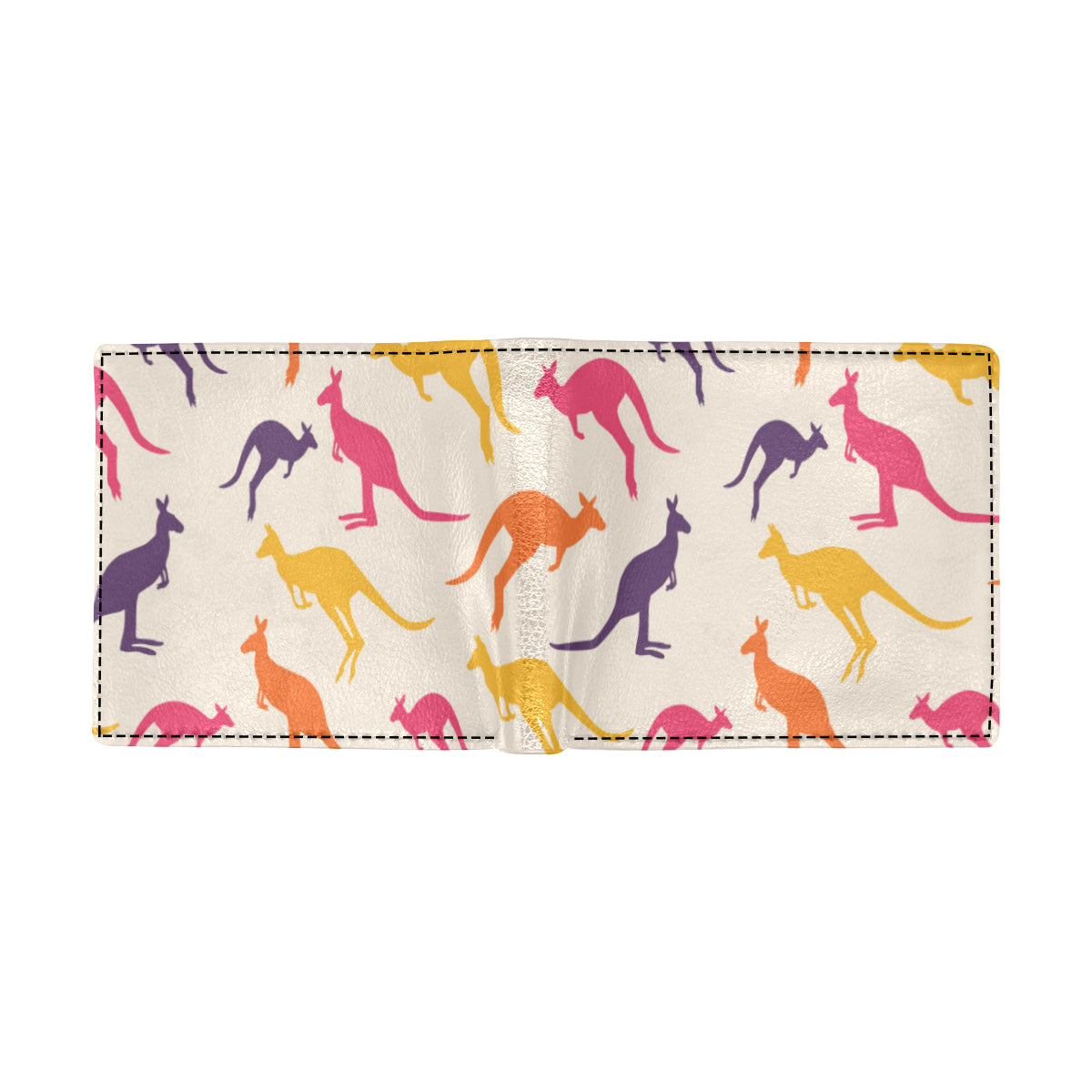 Kangaroos Pattern Print Design 01 Men's ID Card Wallet