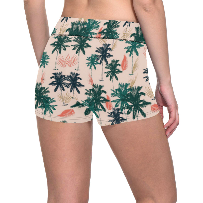 Palm Tree Pattern Print Design PT014 Yoga Shorts