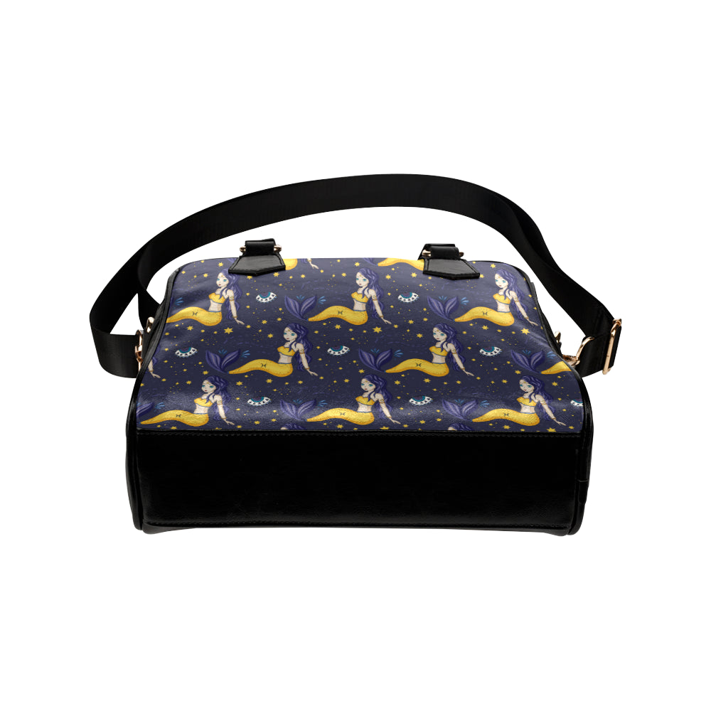 Pisces Pattern Print Design A04 Shoulder Handbag