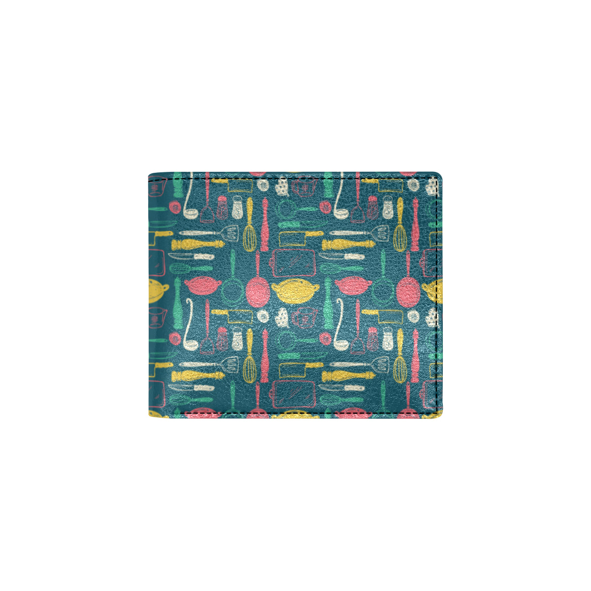 Cooking Kitchen Tools Pattern Print Design 01 Men's ID Card Wallet