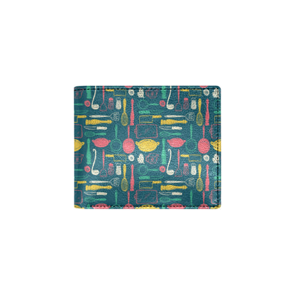 Cooking Kitchen Tools Pattern Print Design 01 Men's ID Card Wallet
