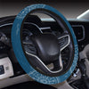 Nautical Pattern Print Design A04 Steering Wheel Cover with Elastic Edge