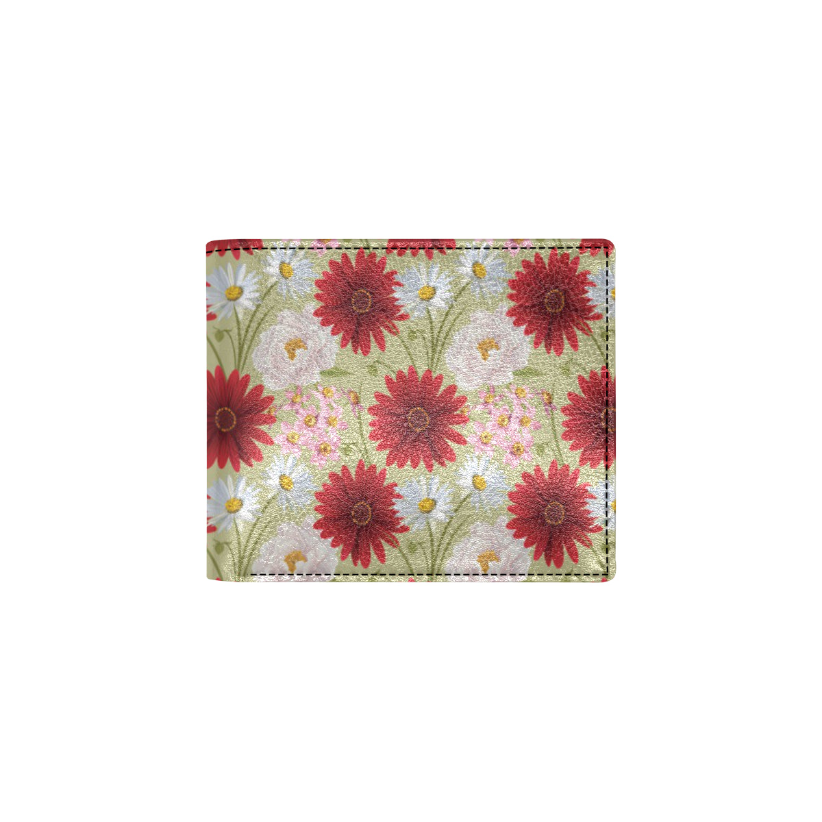 Gerberas Pattern Print Design GB07 Men's ID Card Wallet